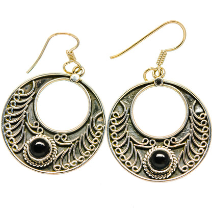 Black Onyx Earrings handcrafted by Ana Silver Co - EARR422951