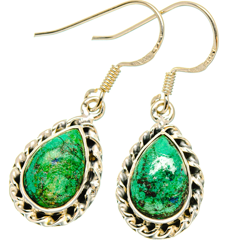 Chrysocolla Earrings handcrafted by Ana Silver Co - EARR422952