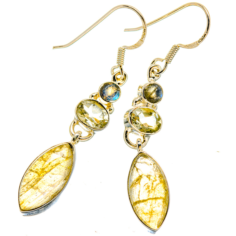 Labradorite Earrings handcrafted by Ana Silver Co - EARR422953