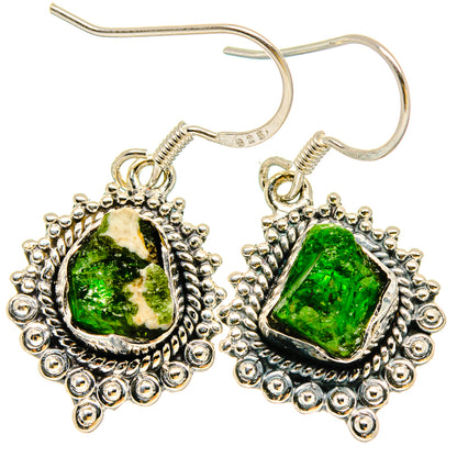 Chrome Diopside Earrings handcrafted by Ana Silver Co - EARR422957