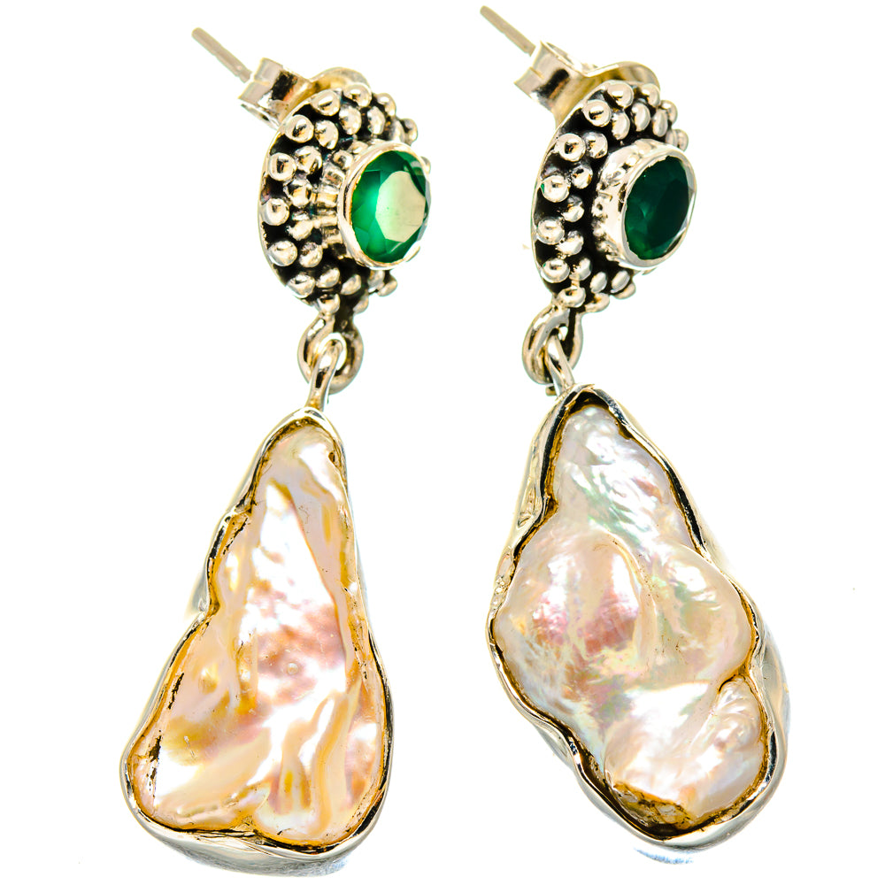 Mother Of Pearl Earrings handcrafted by Ana Silver Co - EARR422960
