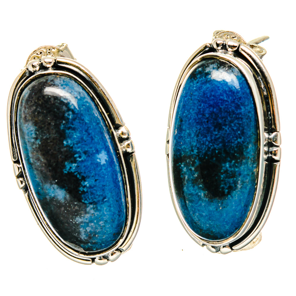 Shattuckite Earrings handcrafted by Ana Silver Co - EARR422968