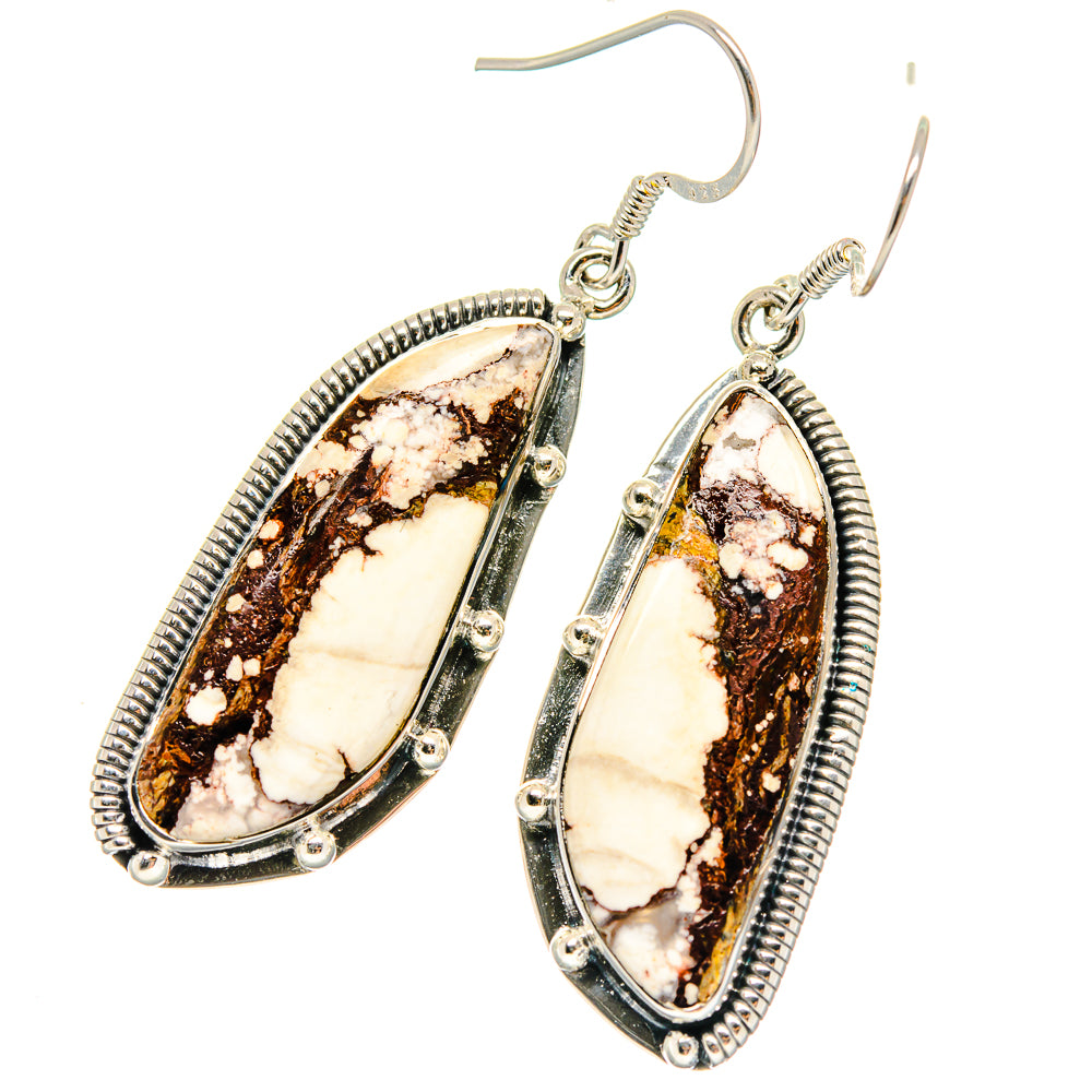Wild Horse Jasper Earrings handcrafted by Ana Silver Co - EARR422971