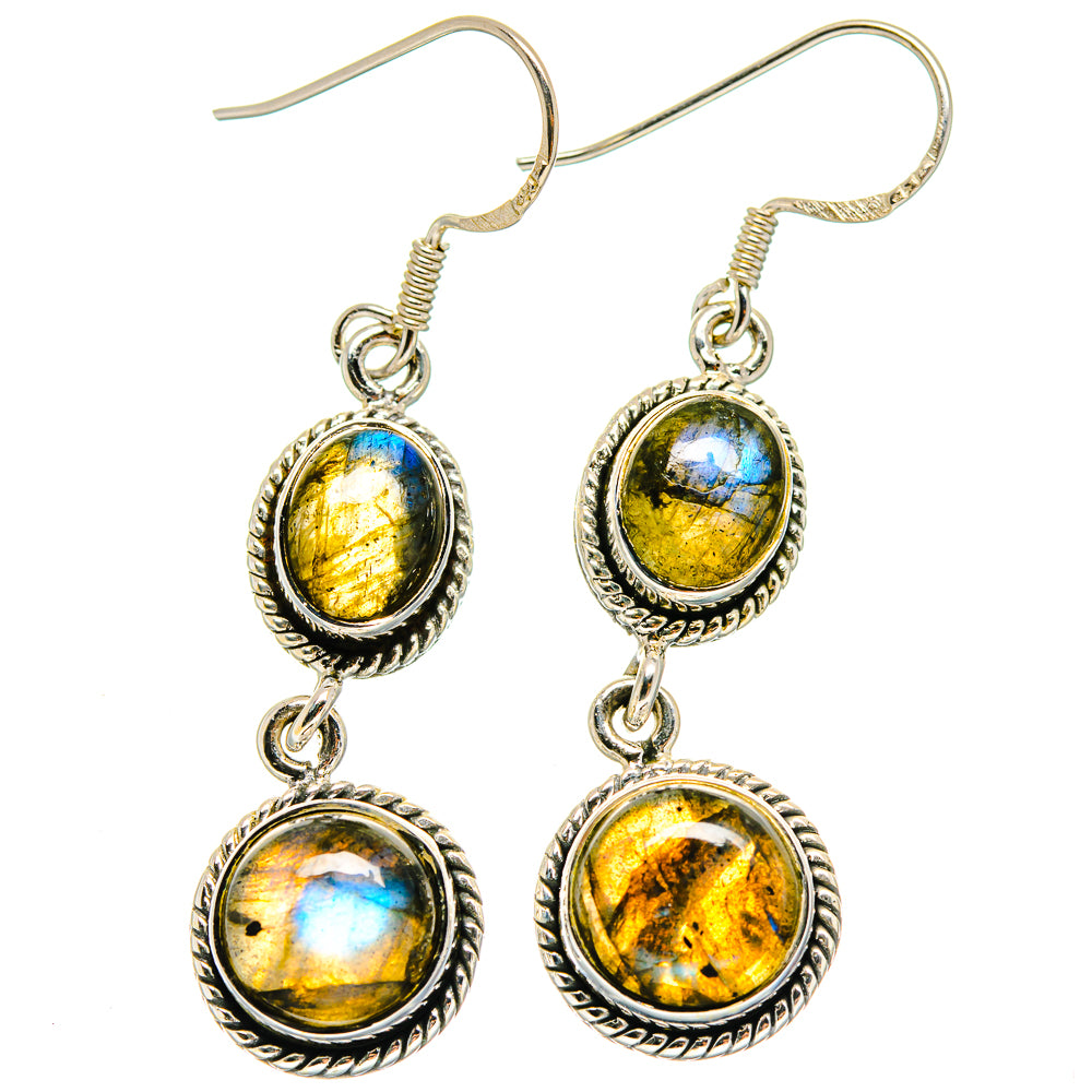 Labradorite Earrings handcrafted by Ana Silver Co - EARR422972