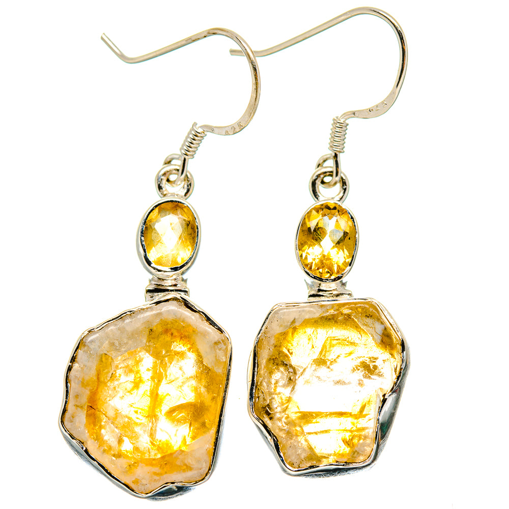 Citrine Earrings handcrafted by Ana Silver Co - EARR422979