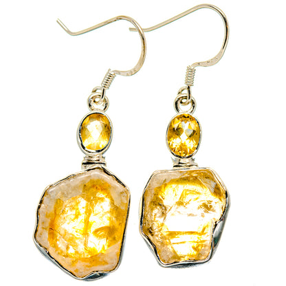 Citrine Earrings handcrafted by Ana Silver Co - EARR422979