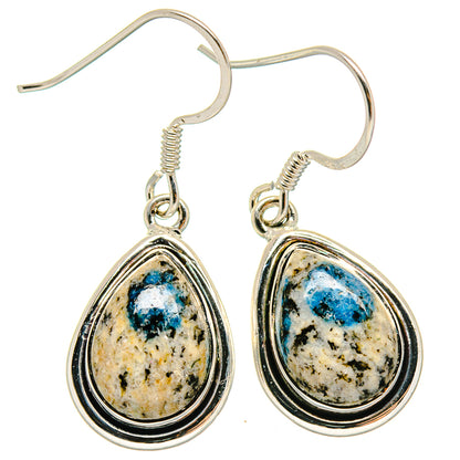 K2 Blue Azurite Earrings handcrafted by Ana Silver Co - EARR422980