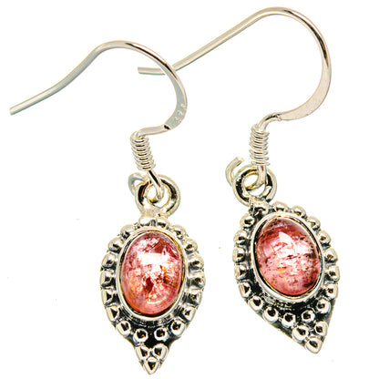 Pink Tourmaline Earrings handcrafted by Ana Silver Co - EARR422995