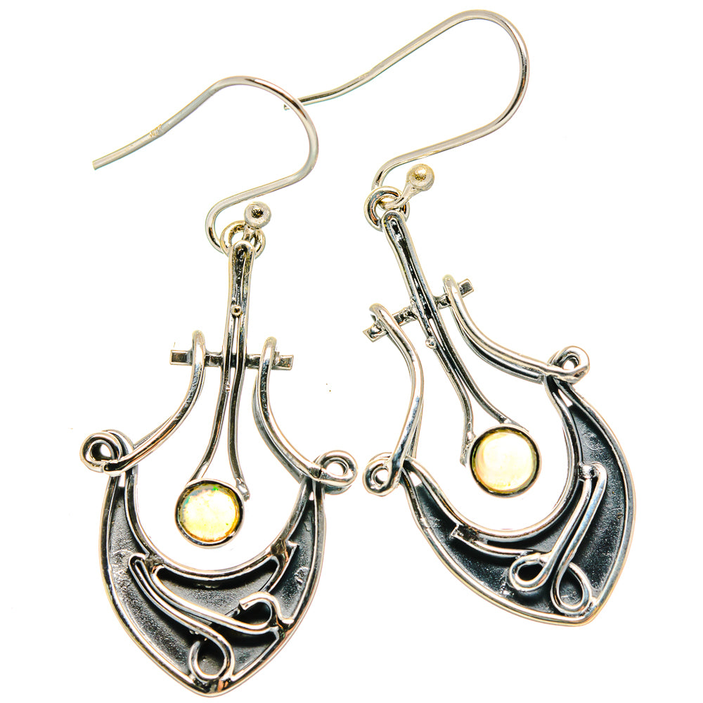 Ethiopian Opal Earrings handcrafted by Ana Silver Co - EARR422996
