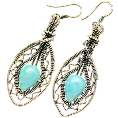 Larimar Earrings handcrafted by Ana Silver Co - EARR423014