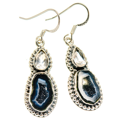 Coconut Geode Druzy Earrings handcrafted by Ana Silver Co - EARR423031