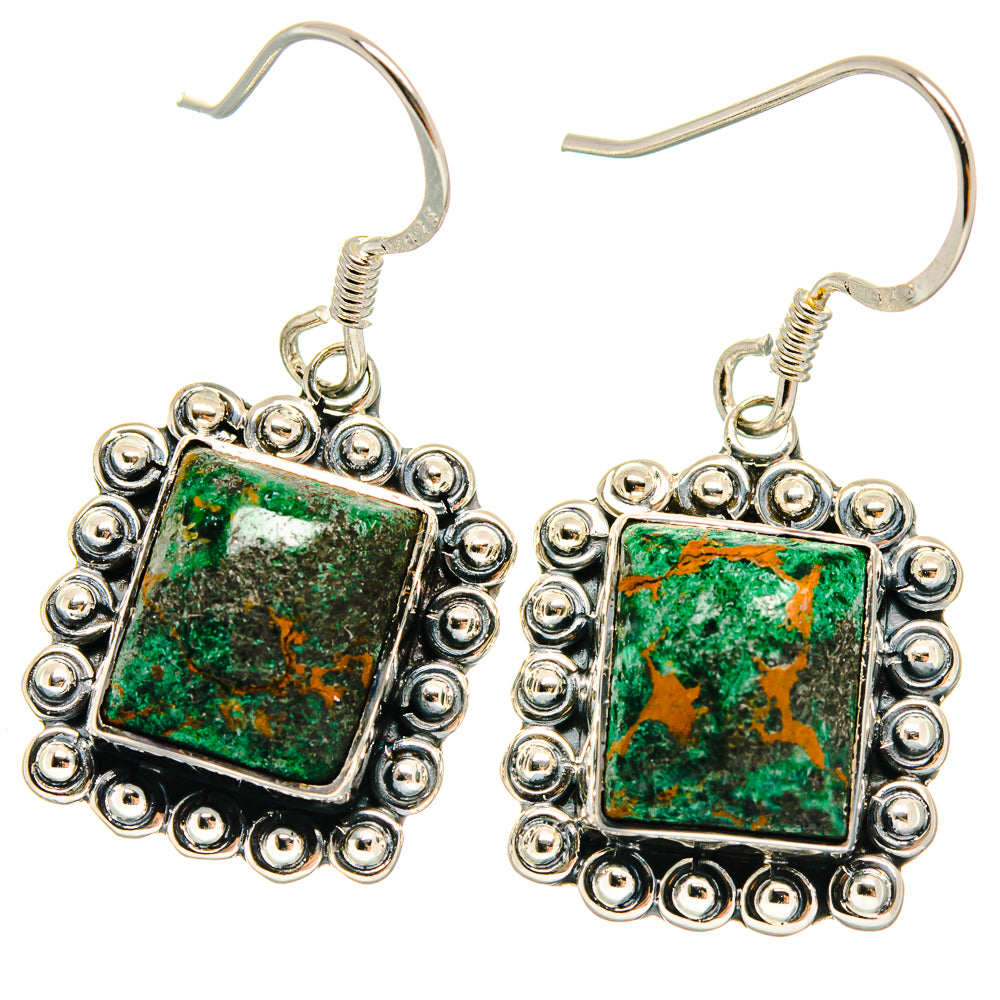 Chrysocolla Earrings handcrafted by Ana Silver Co - EARR423045