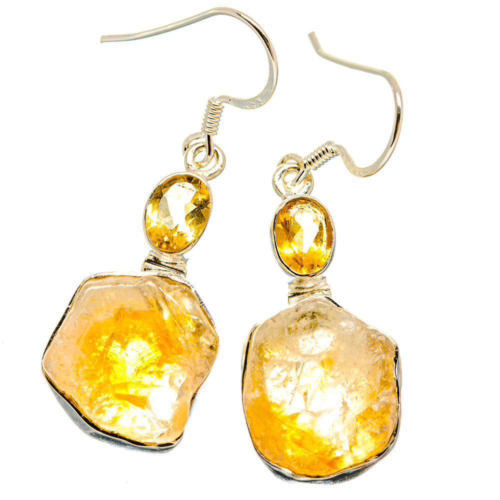 Citrine Earrings handcrafted by Ana Silver Co - EARR423049