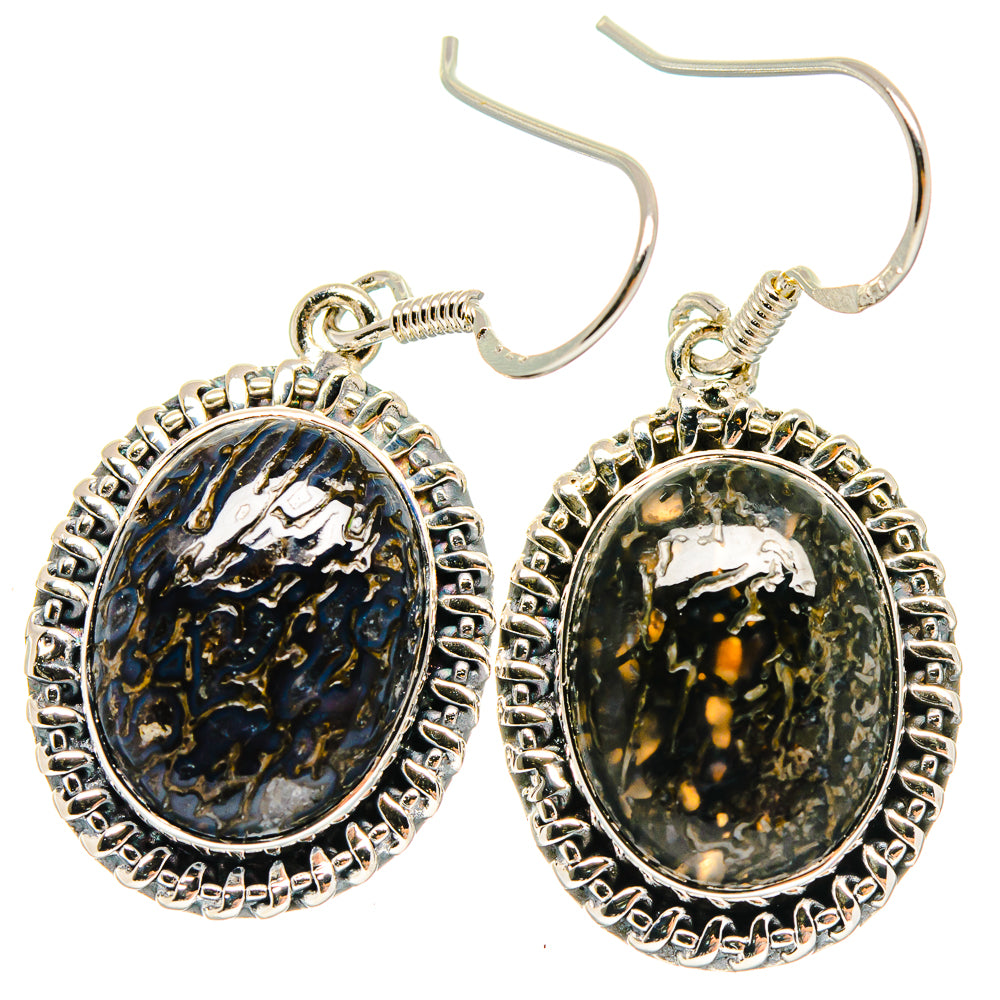 Dinosaur Bone Earrings handcrafted by Ana Silver Co - EARR423053