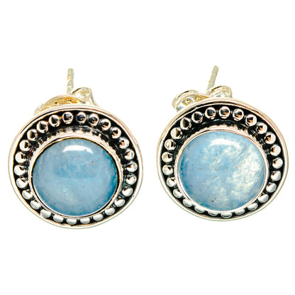 Aquamarine Earrings handcrafted by Ana Silver Co - EARR423066