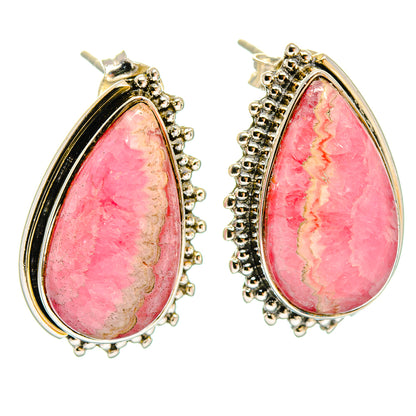 Rhodochrosite Earrings handcrafted by Ana Silver Co - EARR423072