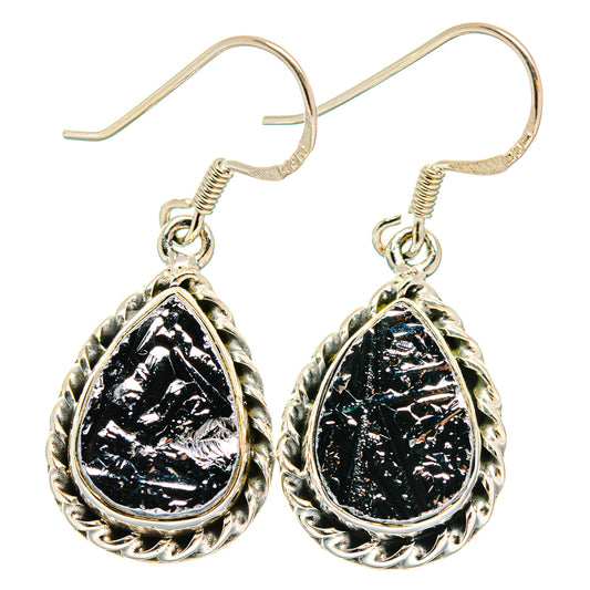 Shungite Earrings handcrafted by Ana Silver Co - EARR423079