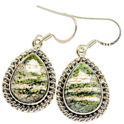 Lizard Jasper Earrings handcrafted by Ana Silver Co - EARR423093