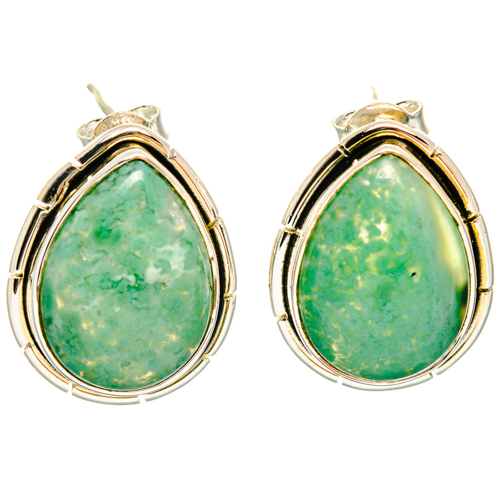 Plume Agate Earrings handcrafted by Ana Silver Co - EARR423098