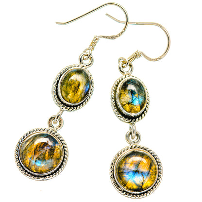 Labradorite Earrings handcrafted by Ana Silver Co - EARR423101