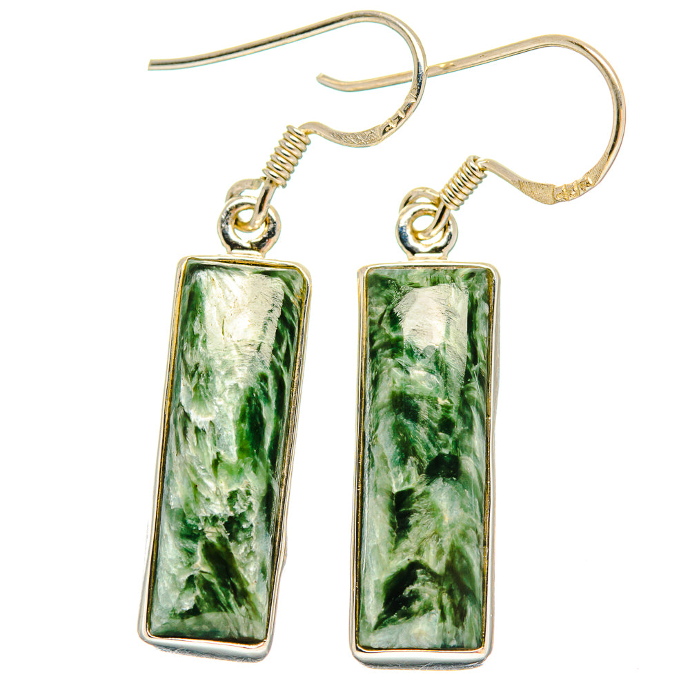 Seraphinite Earrings handcrafted by Ana Silver Co - EARR423104