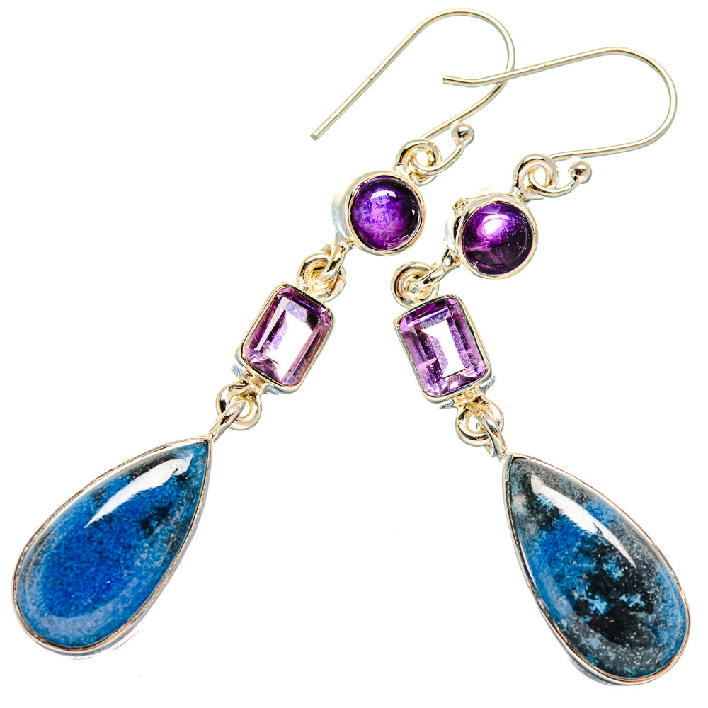 Shattuckite Earrings handcrafted by Ana Silver Co - EARR423111