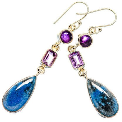 Shattuckite Earrings handcrafted by Ana Silver Co - EARR423111