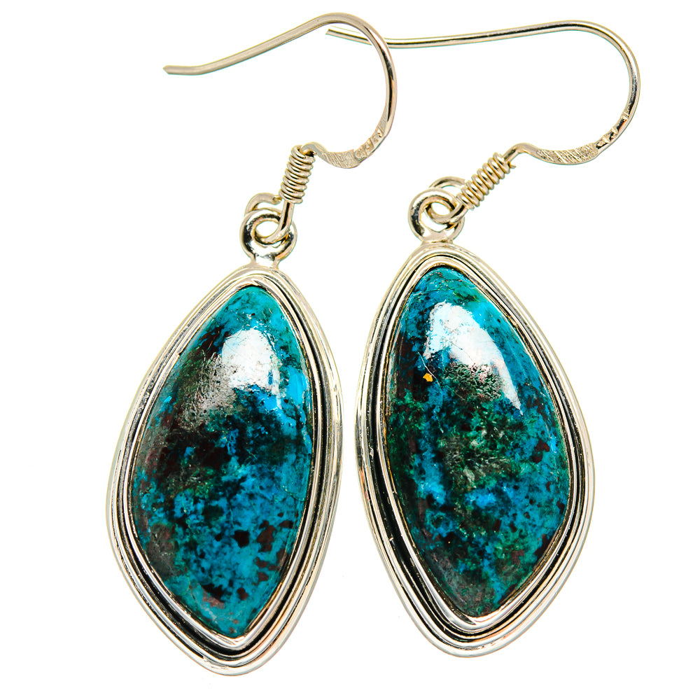 Shattuckite Earrings handcrafted by Ana Silver Co - EARR423117