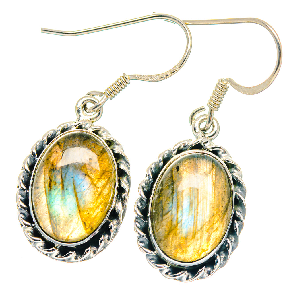 Labradorite Earrings handcrafted by Ana Silver Co - EARR423133
