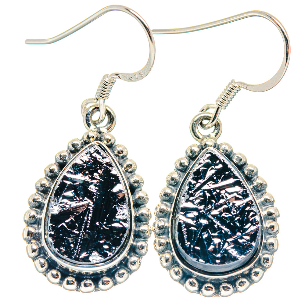 Shungite Earrings handcrafted by Ana Silver Co - EARR423136