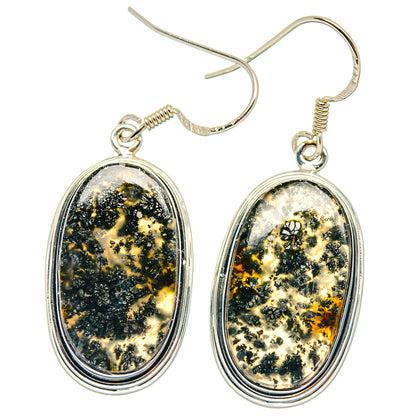 Plume Agate Earrings handcrafted by Ana Silver Co - EARR423144