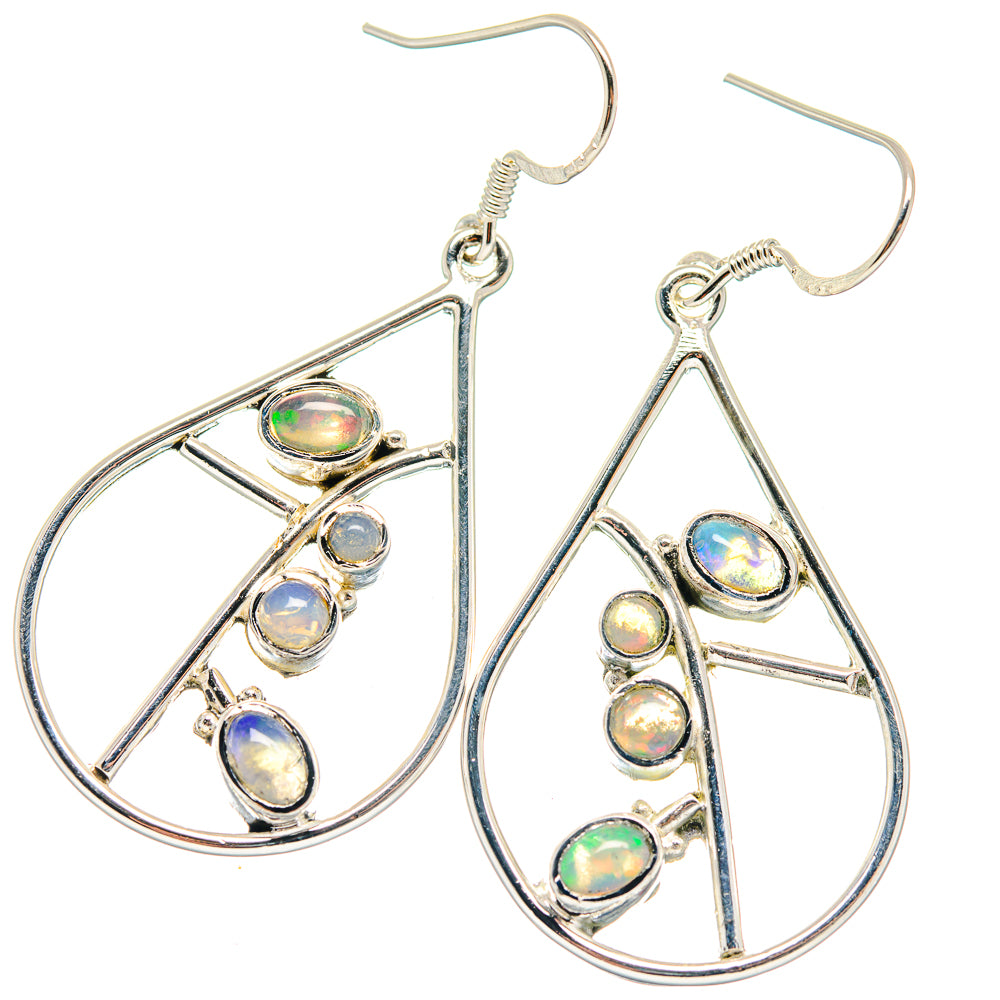 Ethiopian Opal Earrings handcrafted by Ana Silver Co - EARR423152
