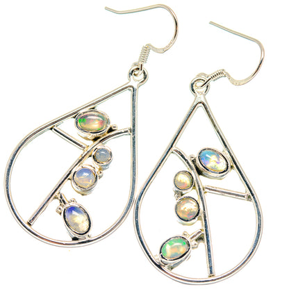 Ethiopian Opal Earrings handcrafted by Ana Silver Co - EARR423152