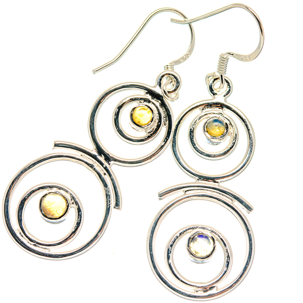 Ethiopian Opal Earrings handcrafted by Ana Silver Co - EARR423156