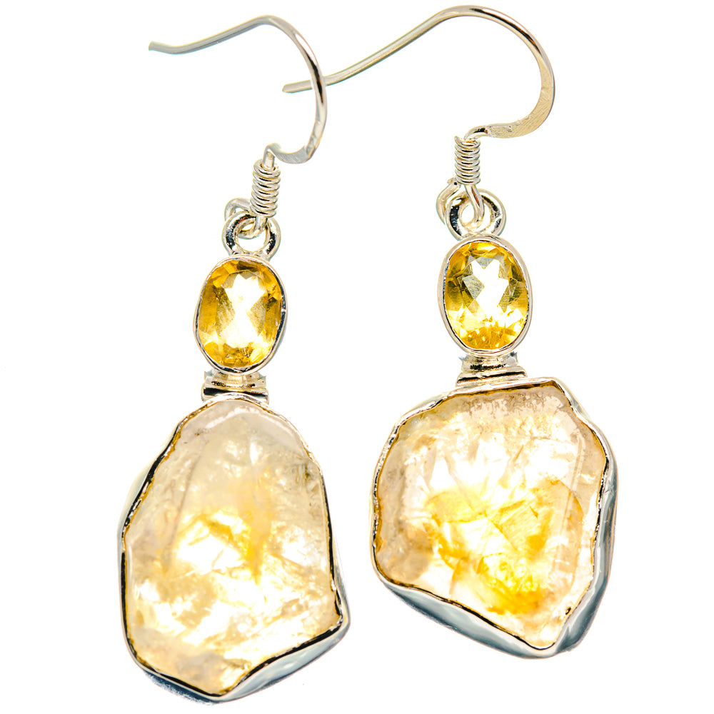 Citrine Earrings handcrafted by Ana Silver Co - EARR423160