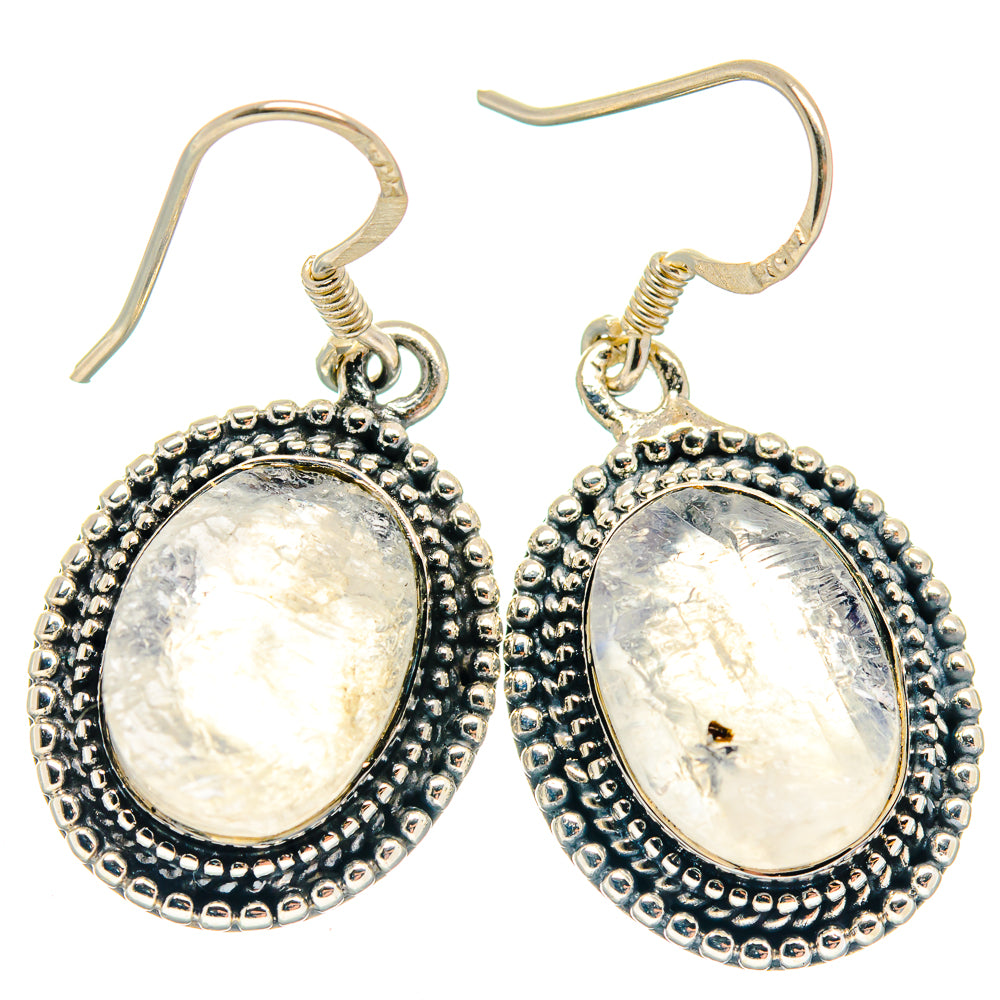 Rainbow Moonstone Earrings handcrafted by Ana Silver Co - EARR423164 - Photo 2