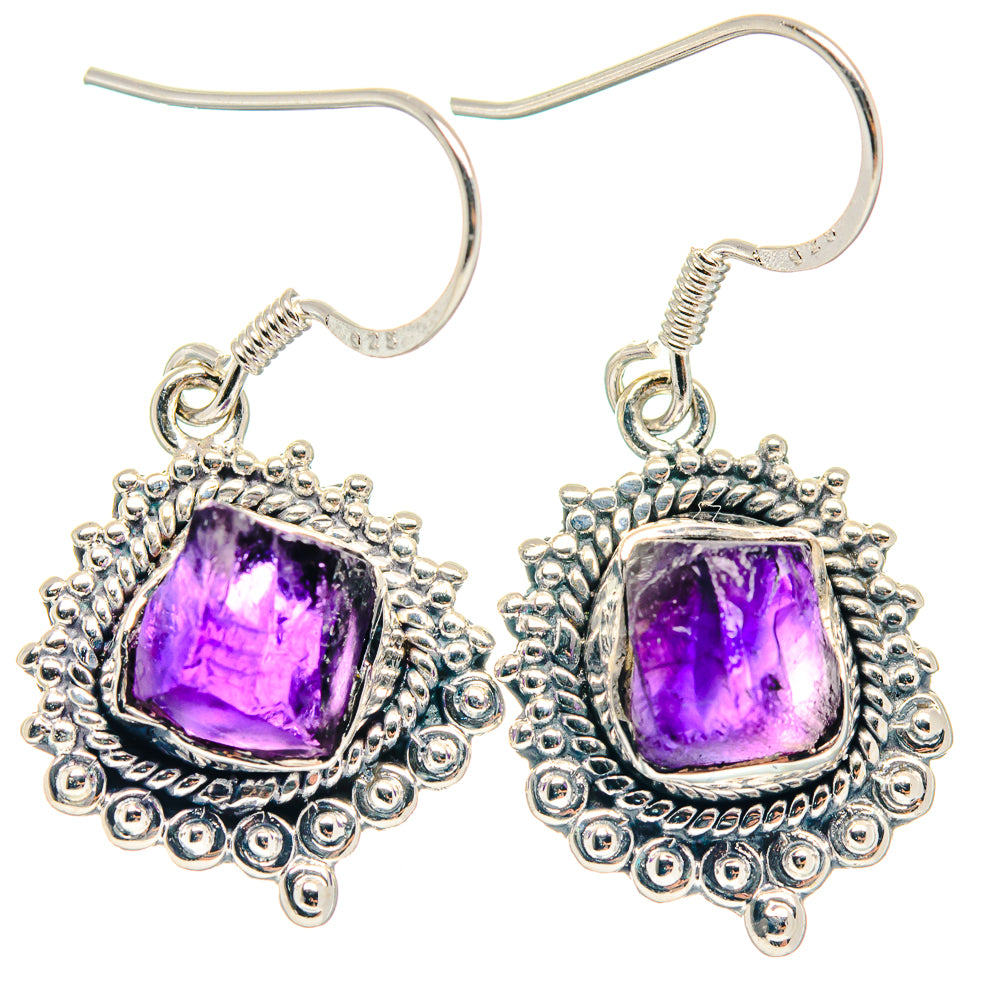 Amethyst Earrings handcrafted by Ana Silver Co - EARR423165