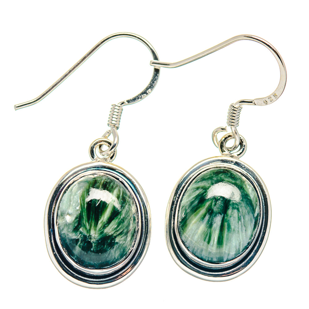 Seraphinite Earrings handcrafted by Ana Silver Co - EARR423174