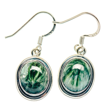 Seraphinite Earrings handcrafted by Ana Silver Co - EARR423174