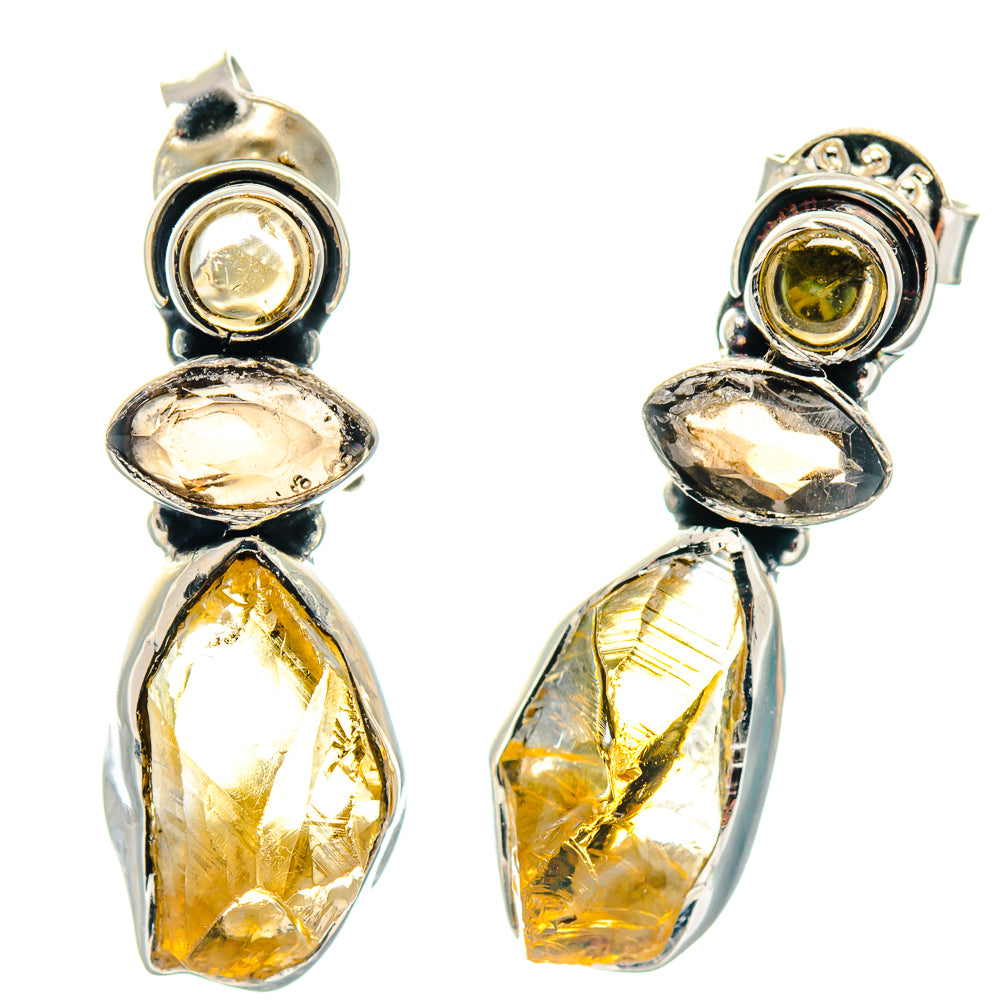 Citrine Earrings handcrafted by Ana Silver Co - EARR423177