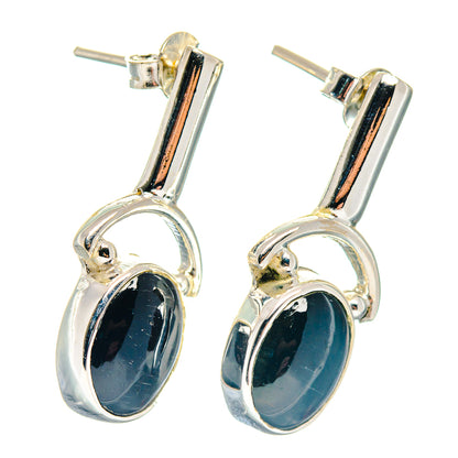 Black Onyx Earrings handcrafted by Ana Silver Co - EARR423188