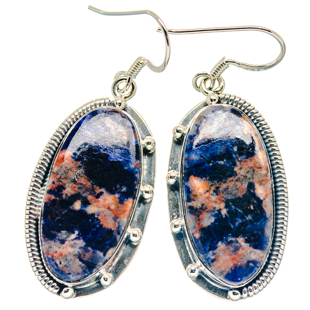 Sodalite Earrings handcrafted by Ana Silver Co - EARR423199