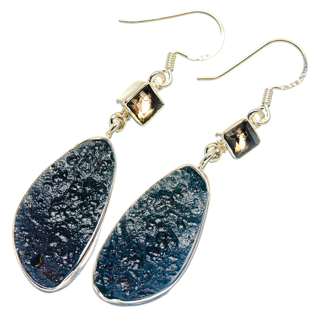 Tektite Earrings handcrafted by Ana Silver Co - EARR423207