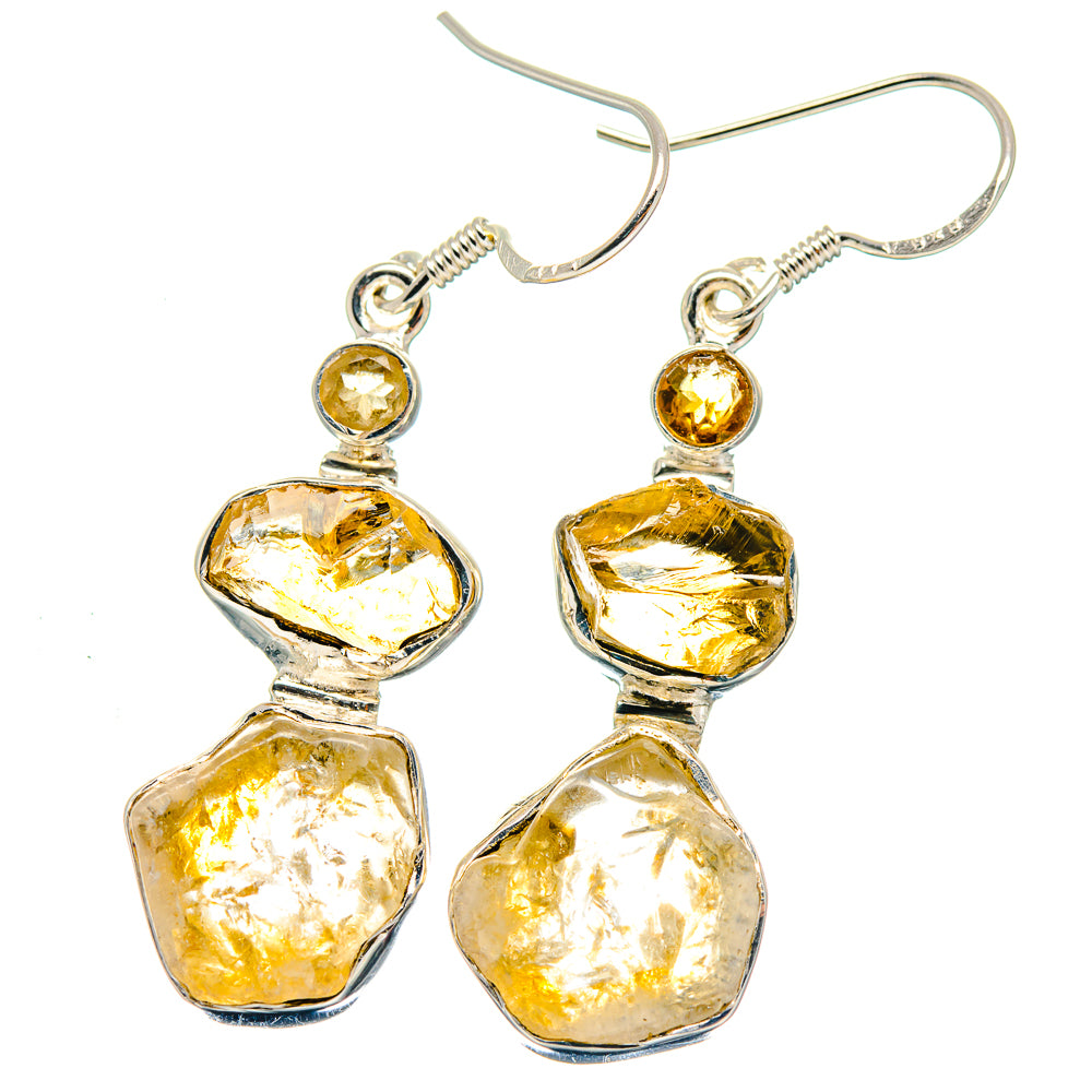 Citrine Earrings handcrafted by Ana Silver Co - EARR423208