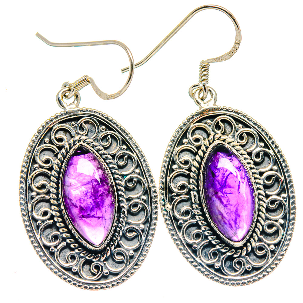 Amethyst Earrings handcrafted by Ana Silver Co - EARR423216