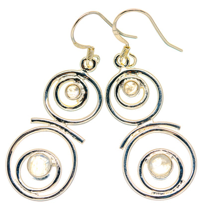 Rainbow Moonstone Earrings handcrafted by Ana Silver Co - EARR423225
