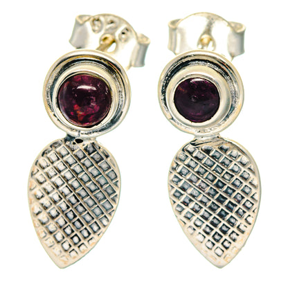 Garnet Earrings handcrafted by Ana Silver Co - EARR423228
