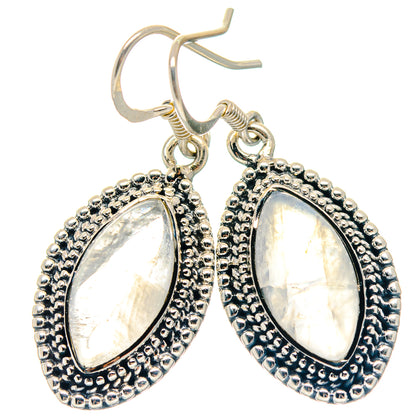 Rainbow Moonstone Earrings handcrafted by Ana Silver Co - EARR423234