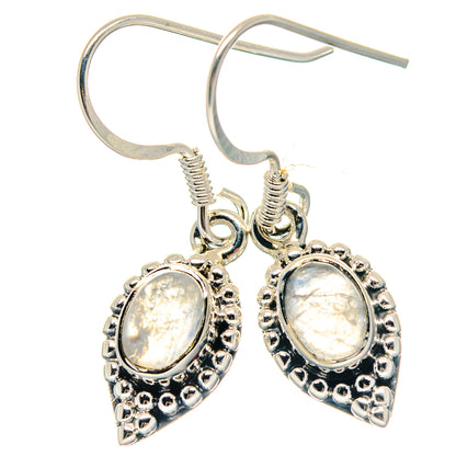 Rainbow Moonstone Earrings handcrafted by Ana Silver Co - EARR423244