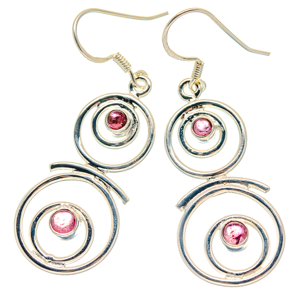 Pink Tourmaline Earrings handcrafted by Ana Silver Co - EARR423262